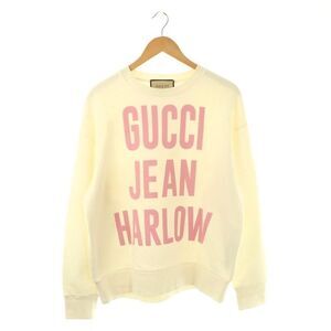 Gucci 688219 Cotton Sweatshirt S Off White Pink ES - OS